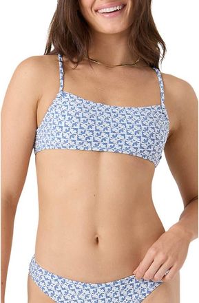 Roxy Hazy Day Adjustable Bikini Top in Blue at Nordstrom, Size X-Small