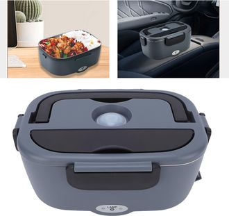Infinite Calentador El&eacute;ctrico Port&aacute;til Para Fiambreras (80 W) Con Recipiente De Acero Inoxidable 304 Y Bolsa Isot&eacute;rmica Para Uso En Coche, Oficina, Interiores 