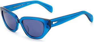 Rag & Bone RNB1055/S PJP/KU Womens Sunglasses Blue Size 54