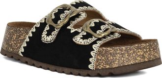 Shushop Keya Slide Sandal in Black at Nordstrom Rack, Size 10
