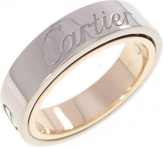 Cartier Pink Gold (18K) White Gold (18K) Band Ring (Pre-Owned)