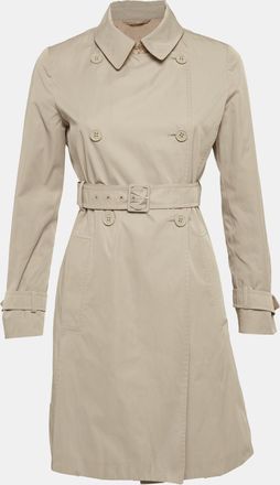Max Mara Beige Gabardine Double Breasted Coat