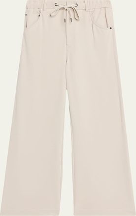 Brunello Cucinelli Wide-Leg Knit Trousers
