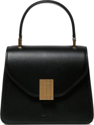 Lanvin Zwarte Concerto Mini Tas- Gepolijste Afwerking - Dames - Handtassen - Zwart - ONE Size - Tassen