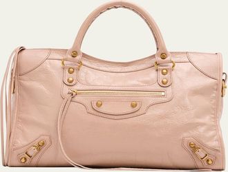 Balenciaga Le City Medium Leather Top-Handle Bag