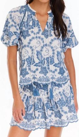 Allison New York Josephine Top In Coronet Blue