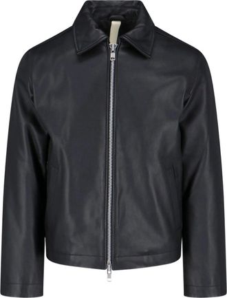 Sunflower Short Leather Jacket