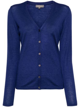 N.Peal Mia cashmere cardigan - Blue