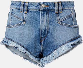 Isabel Marant Shorts di jeans Eneidala a vita alta