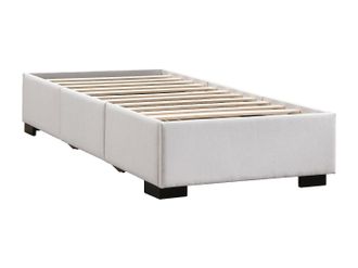 Vente-Unique Somier con cajones 90 x 190 cm - Tela beige - KOLANE de YSM&Eacute;E