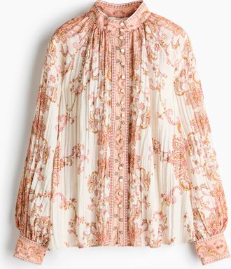 H&M Gecrinkelte Bluse - Orange