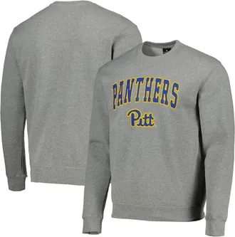 Colosseum Mens Colosseum Heathered Gray Pitt Panthers Arch & Logo Sweatshirt in Heather Gray at Nordstrom, Size Small