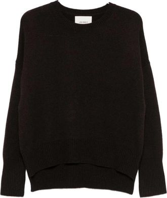 Lisa Yang Mila Sweater - Dames - Ronde hals truien - Bruin - S - Kasjmier - Truien & Vesten