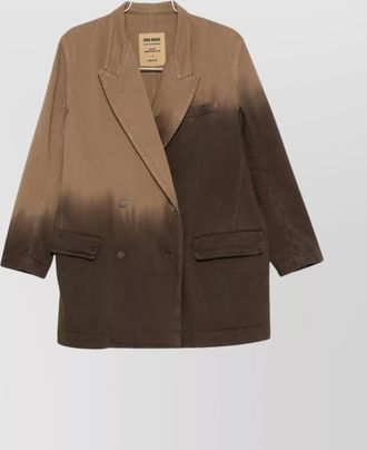 Uma Wang double breasted ombre effect jacket