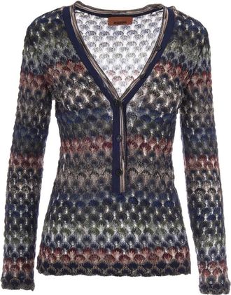 Missoni Cardigan - female - Missoni - Cardigans - Multicolor - M - Knitwear