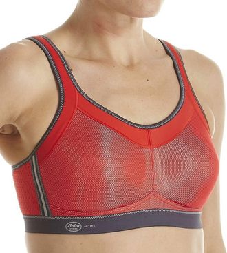Anita High Impact Momentum No Wire Sport Bra In Red