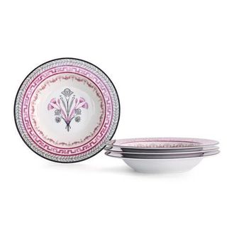 Marchesa Serengeti Porcelain Pasta Bowl Set of 4, Multicolored at Nordstrom