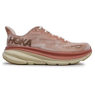 Hoka One One Hoka Clifton 9 Textile Womens Running Trainers - UK 7.5 - US 9 Women - EU 41 1/3 - Sandstone Cream - Size:UK 7.5