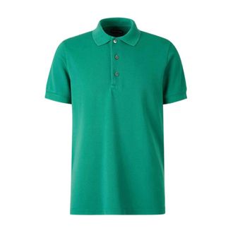 Tom Ford Polo Shirts, male, Green, Size: 2XL Piquet Polo