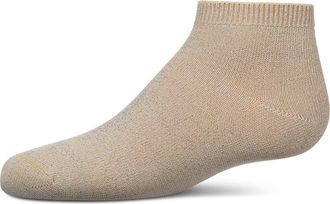 MeMoi Basic Silky-Soft Gauge Ankle Sock in Almond Lurex at Nordstrom, Size 6-12M