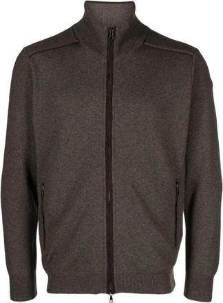 Paul & Shark Luxueus Kasjmier/Wollen Jas - Heren - Cashmere truien - Bruin - XL - Wol - Truien & Vesten
