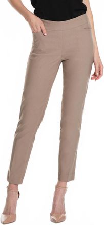 Multiples Pull-On Ankle Pants In Stone