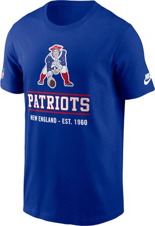 Nike New England Patriots Essential Nike Mens Dri-FIT NFL T-Shirt in Blue | 02ET4DAQ8K-TC1