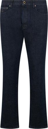Moorer Palazzo Jeans - Heren - Flared Jeans - Blauw - W33 - Katoen - Jeans
