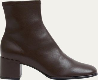 SIMKHAI Bianca Stretch Leather Ankle Boots
