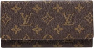 Louis Vuitton Pre-owned Wallets, female, Brown, Size: ONE SIZE Pre-owned Coated Canvas Wallet