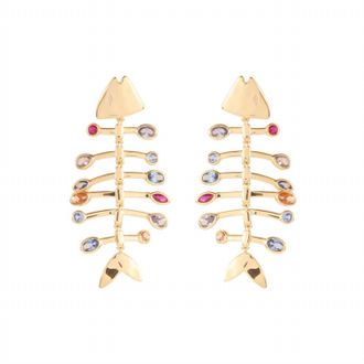 Mignonne Gavigan Womens Josefina Earrings In Gold Multi