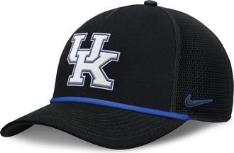 Nike Kentucky Primetime Rise Nike Mens College Trucker Adjustable Hat in Black | NC9700ANKY-SFF