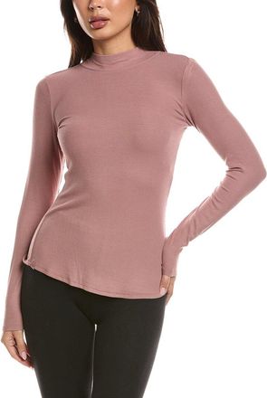 Barefoot Dreams Malibu Collection Ultra Soft Rib Mock Neck Pullover