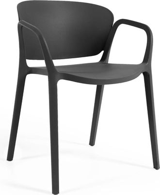 K Home In- /Outdoor Design Armlehnstuhl Anna - Schwarz