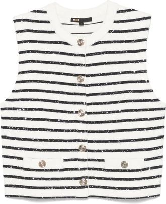 Maje Top a righe - Bianco