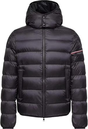 Moncler Ravenlock Korte Donsjas - Heren - Gewatteerde jassen - Blauw - XL - Nylon - Jassen