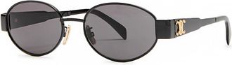Celine Oval-frame Sunglasses - Black - One Size