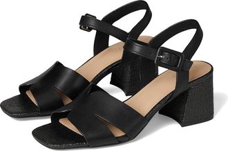 Rockport Georje Womens Wedge Shoes Black Leather : 5.5 M (B)