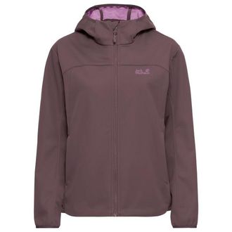 Jack Wolfskin Windhain 2 Hoody Softshelljacke f&uuml;r Damen | lila