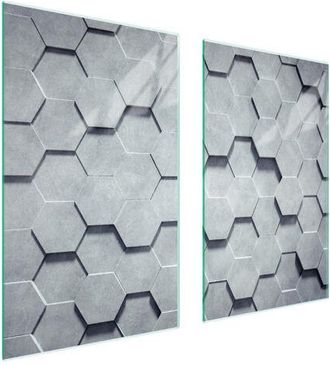 OEM Placa Protectora De Vidrio Para Estufa 75x52 Patr&oacute;n