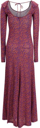 Kristina Ti Womens Patterned Jersey Dress Viscose; Elastane