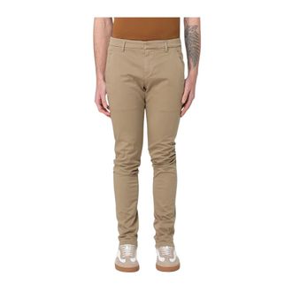 Dondup Green Slim Fit Casual Trousers