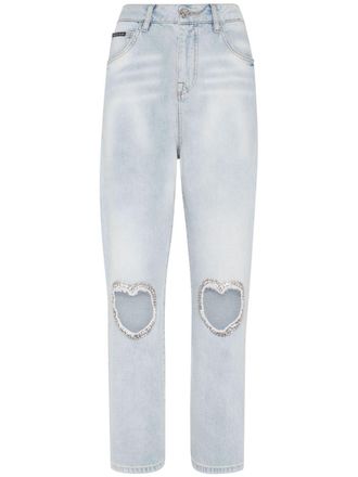 Philipp Plein Straight jeans - Blauw