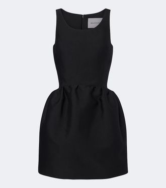 Balenciaga Wool and silk-blend minidress