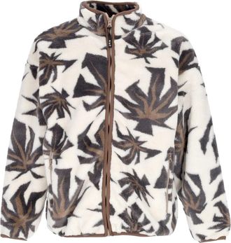 HUF Sherpa Teddy Bear Jacquard Zip Jas - Heren - Vesten met rits - Veelkleurig - S - Polyester - Hoodies & sweatvesten