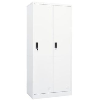 vidaXL Armario De Acero Blanco 80x50x180 Cm Vidaxl