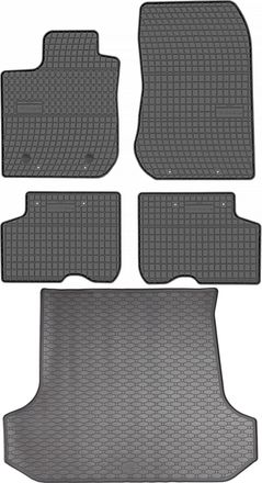 OEM Juego De Alfombrillas De Goma Para Dacia Logan Ii Mcv Kombi (2012-2020) + Alfombrilla Para El Maletero