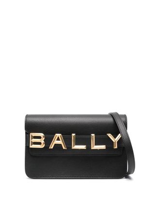 Bally Logo leather crossbody bag