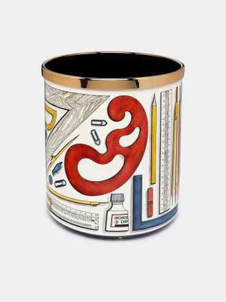 Fornasetti Strumenti da Disegno Iron Wastepaper Basket