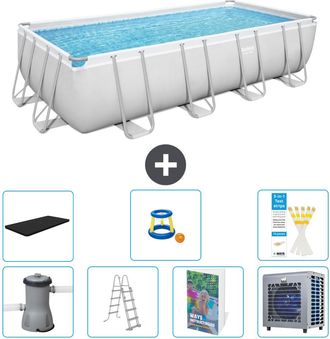 Bestway Piscina Bestway Power Steel Rectangular - 488x244x122 Cm - 8-piezas S535
